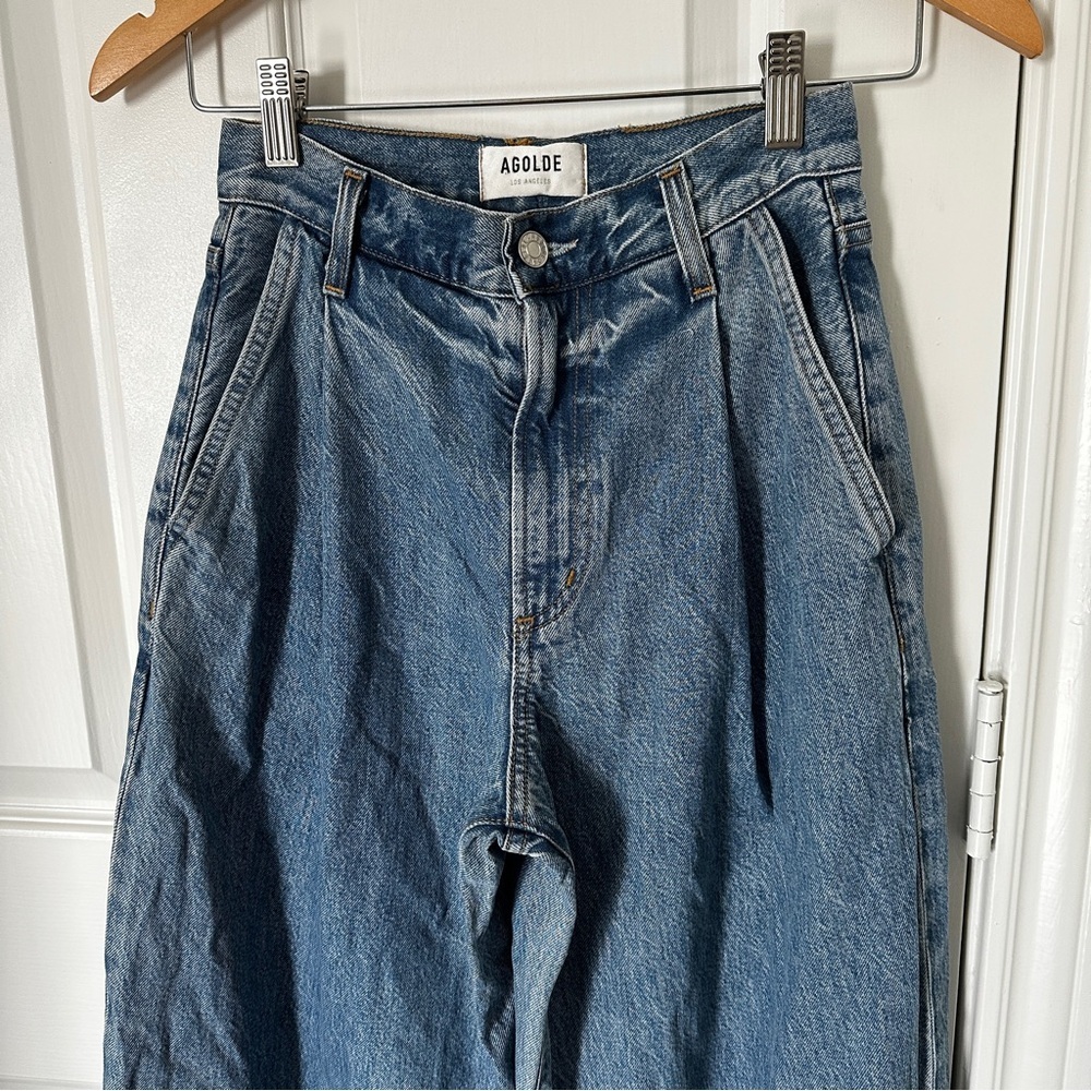 AGOLDE Ellis Trouser Jeans – Baffle, Wide Leg, Made in USA size 23 - Picture 4 of 15